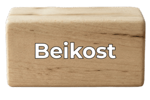 Holzblock mit dem Text "Beikost"
